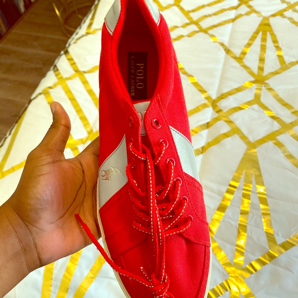 Ralph Lauren Red Men’s Sneakers
